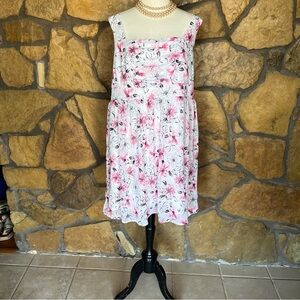 Torrid White, Pink, Black Sundress Sleeveless Mini size 18